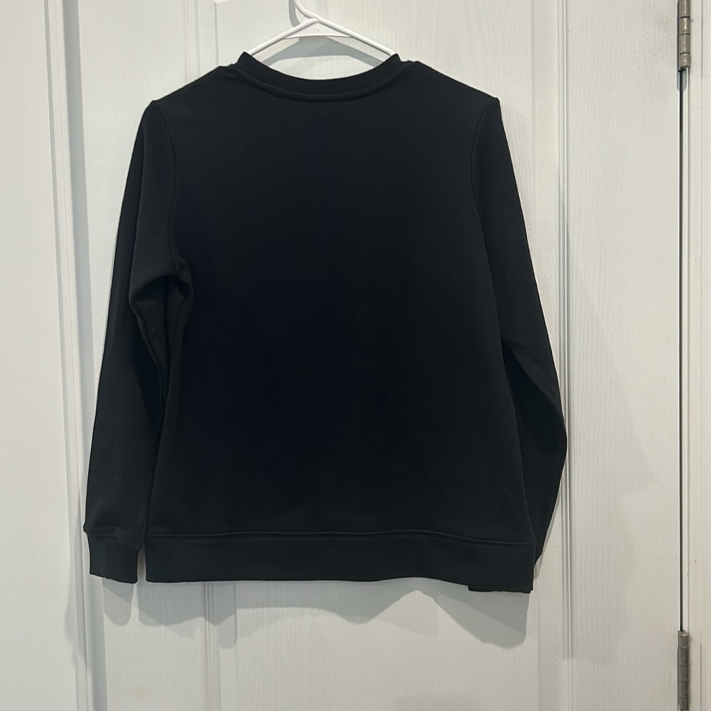 Nike Girl’s Black Crew neck Sweatshirt, Size XL Standard Fit - Picture 4 of 6